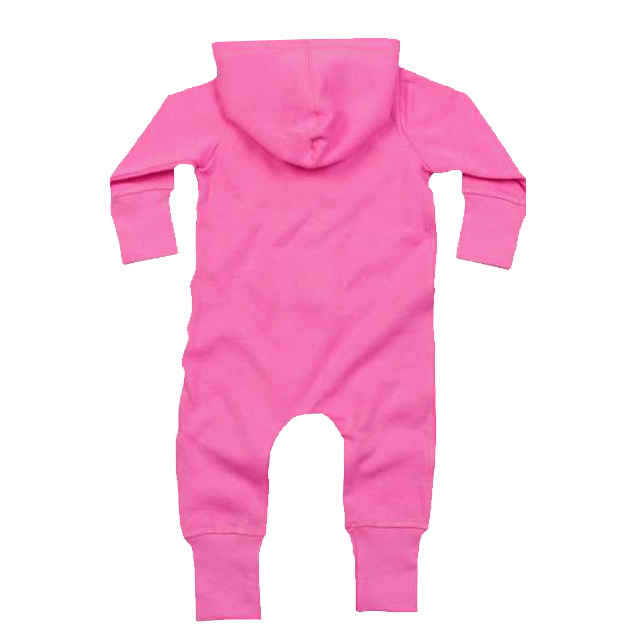 Baby onesie all in one met je naam bedrukt roze achter 2 Onesie Roze – foto 2