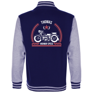 Baseball vest Navy-Gr