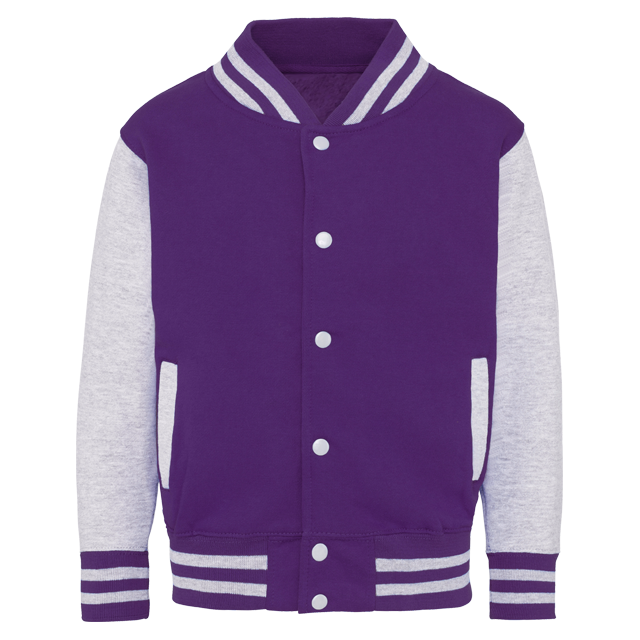 Baseball vest met je naam bedrukt paar grijs met naam voor Baseball vest Paars-Gr – foto 2