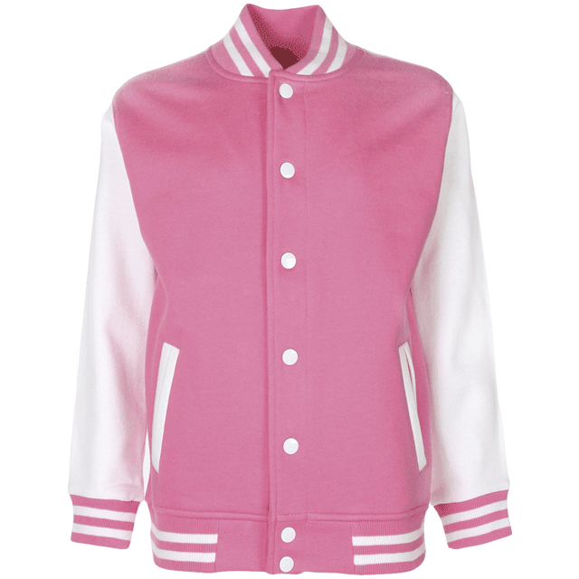 Baseball vest met je naam bedrukt roze voor Baseball vest Roze – foto 2