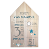 Geboortepaneel huis Jongen