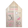 Geboortepaneel huis Meisje