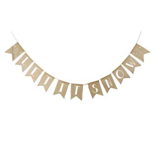 Jute slinger Let it snow