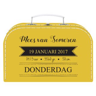 Koffertje Oker geel