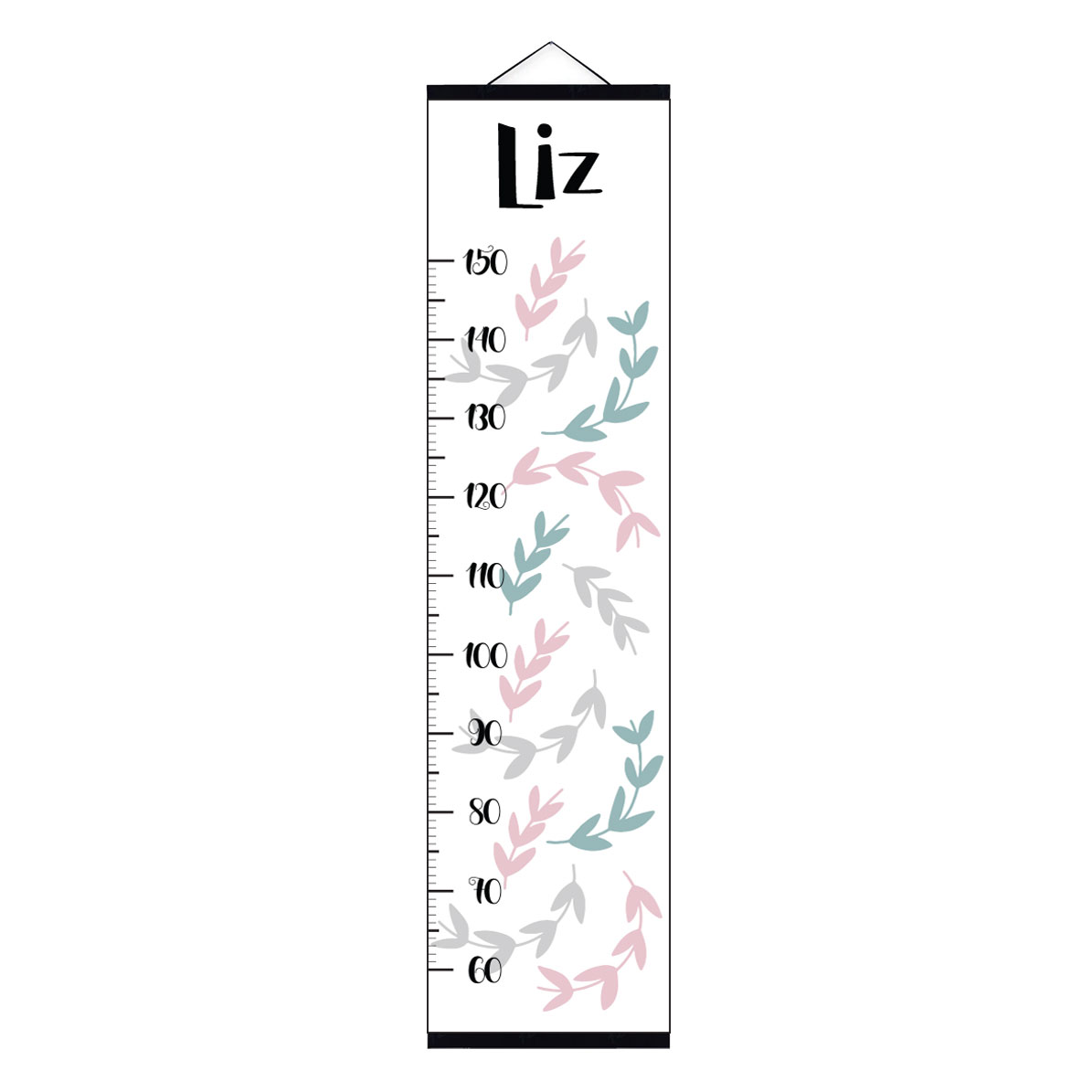 Groeimeter met naam twig roze Groeimeter Twig roze