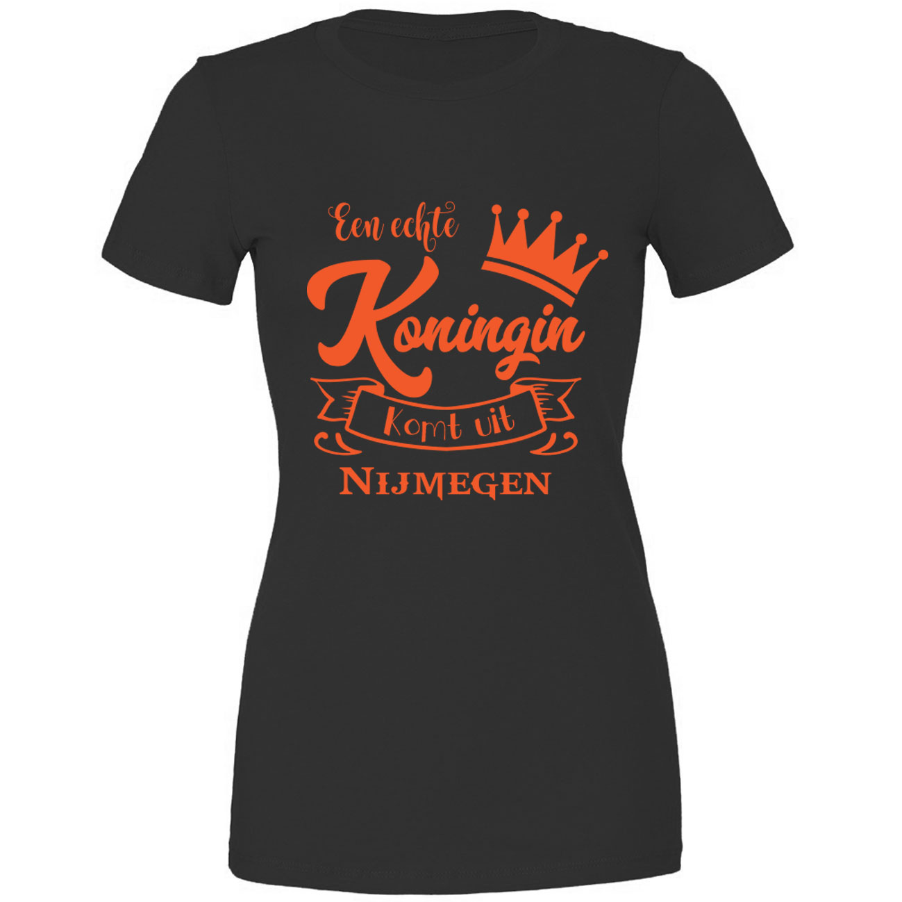shirt-koningsdag-zwart-dames T-shirt Koningsdag Dames