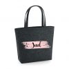 Shopper antraciet Vilt