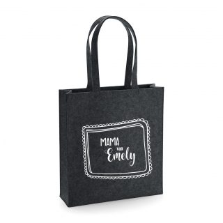 Shopping bag antraciet Vilt