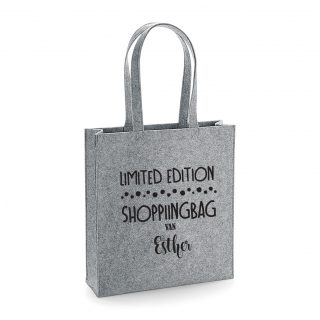 Shopping bag grijs Vilt
