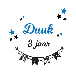 Verjaardagssticker Ster