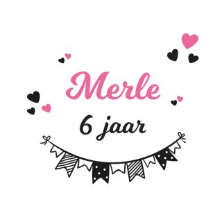Verjaardagssticker Hart