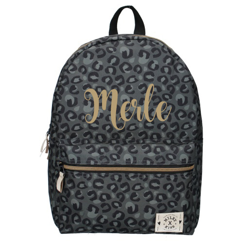 Label42-kidzroom-panterprint-met-naam Rugzak Milky kiss leopard